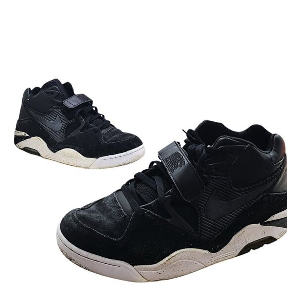 Nike Air Force 180 Barkley Men\'s Sz 14 Black White Oreo Colorway Sneakers